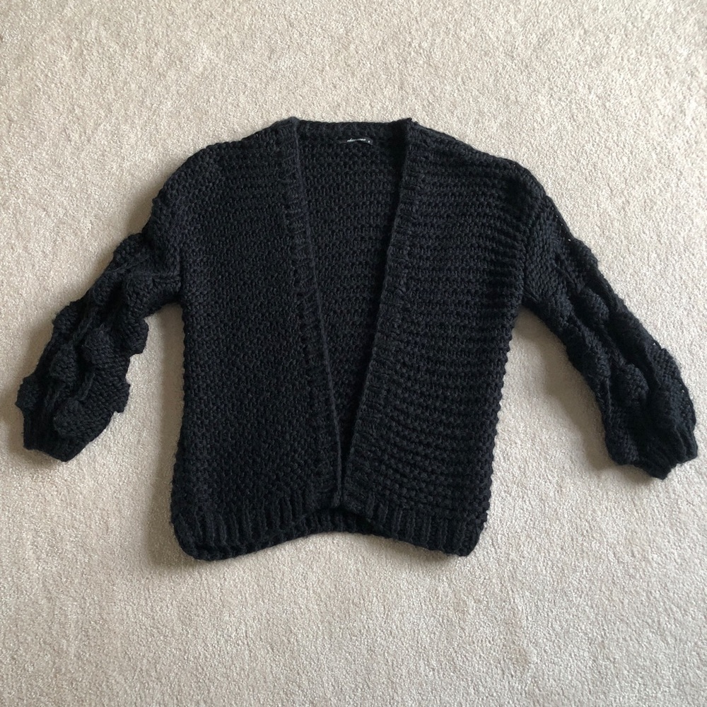 Olivaceous Cardigan Bulk-Knit Sweater.